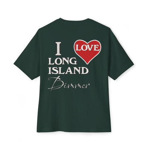 I Love Long Island Bimmer Oversized Boxy Tee